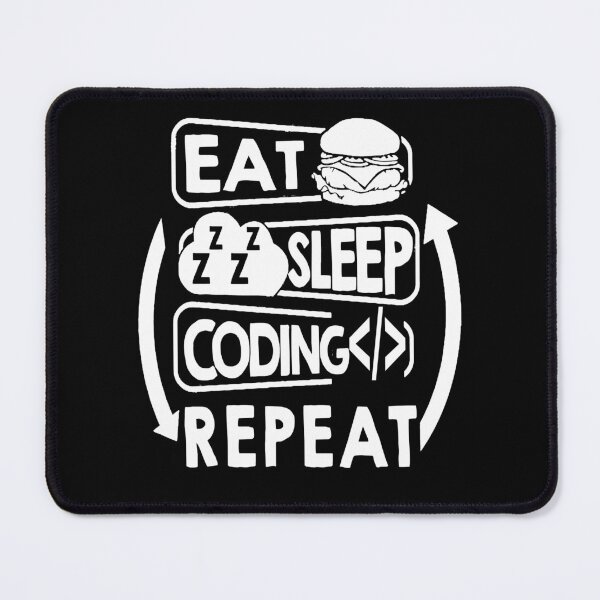 Item preview, eat & sleep & coding, repeat designed and sold by Toonify4U.
