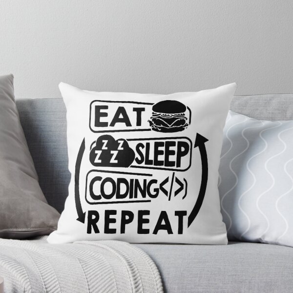 Item preview, eat & sleep & coding, repeat designed and sold by Toonify4U.
