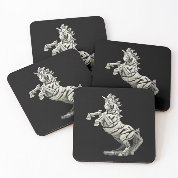 Item preview, antique sculpture of a posing unicorn designed and sold by si3iy.