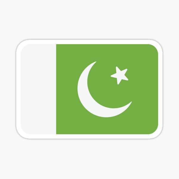 PAKISTAN Pakistanische Landkarte-Flagge Fahne Vinyl Sticker Aufkleber 123mm