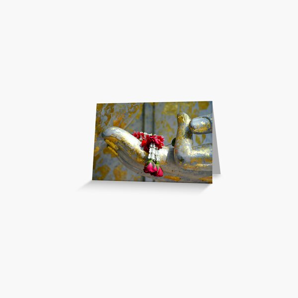 Hand And Garland Greeting Card