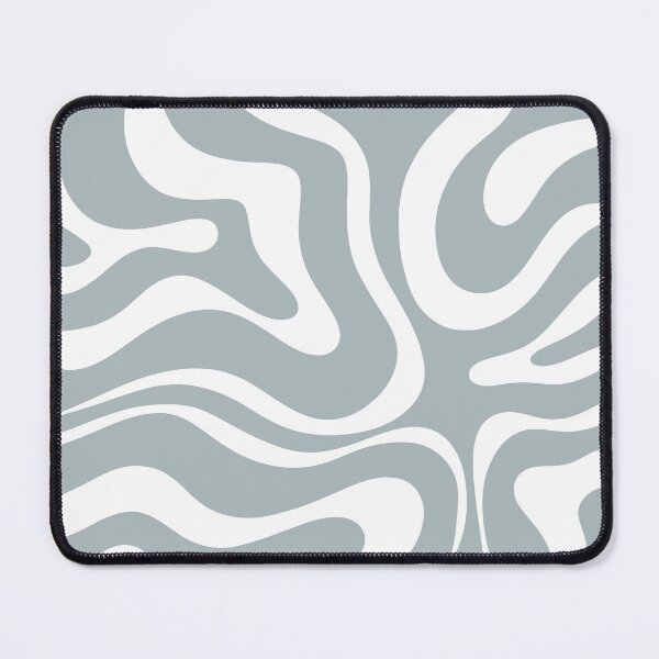 Item preview, Liquid Swirl Abstract Pattern in Light Blue-Grey and White designed and sold by kierkegaard.