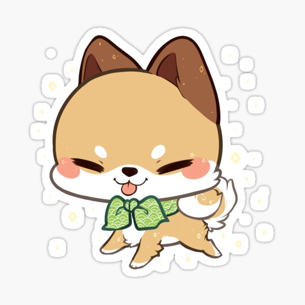 Shiba Inu Woof Sticker