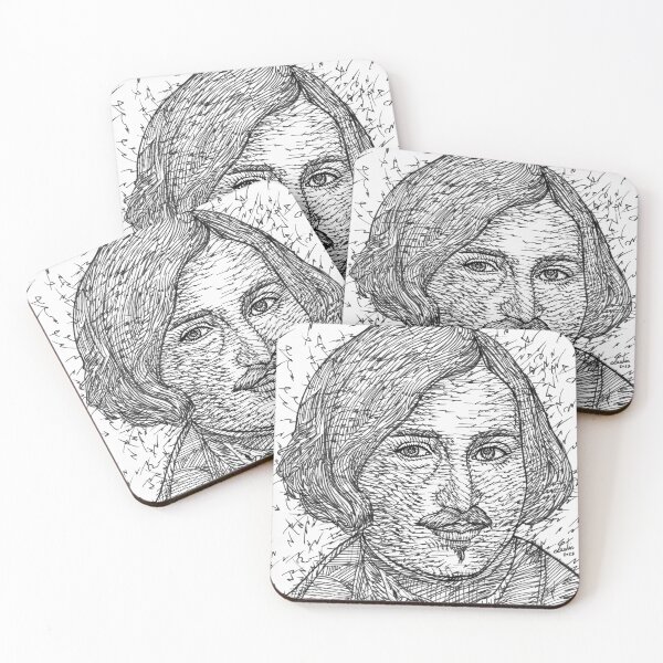 Item preview, NIKOLAI GOGOL ink portrait designed and sold by lautir.