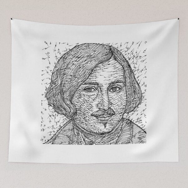 Item preview, NIKOLAI GOGOL ink portrait designed and sold by lautir.