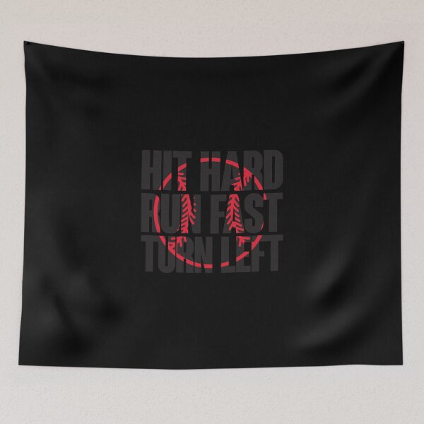 Item preview, Hit Hard Run Fast Turn Left Sticker designed and sold by samirdari7.