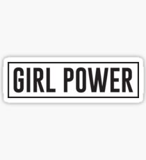 Mädchen Power-Rechteck Box Sticker