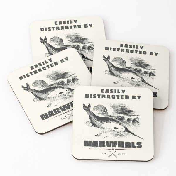 Item preview, Narwhals Lover Easily Distracted By Narwhals Narwhals designed and sold by SweetbeStore.