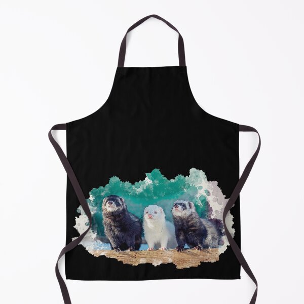 Item preview, Three Ferrets Digital Watercolour designed and sold by PurpleBluesPets.