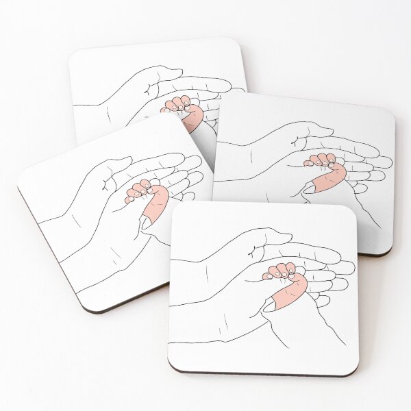 Item preview, Family Hands | Baby Hands Line Drawing | Baby Hands Inside the Parents Hands designed and sold by Mrs-PenLine.