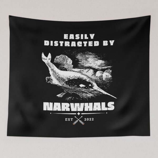 Item preview, Narwhals Lover Easily Distracted By Narwhals Narwhals designed and sold by SweetbeStore.