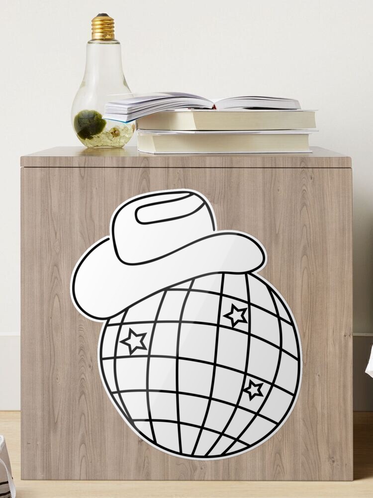 Mini balle disco, porte-clés disco ball, mini ornements de boule disco,  porte-clés chapeau de cow-boy, balle disco, décorations de fête de bal,  porte-clés, chapeau de cowboy Ornamen