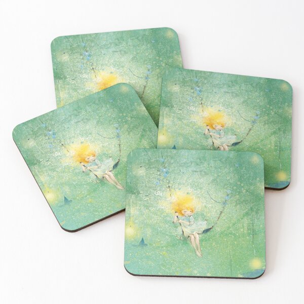 Item preview, Girl and fireflies designed and sold by Katsiaryna Babok.