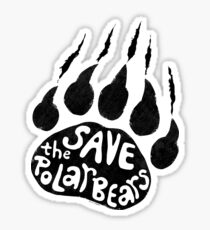 Save The Polar Bears Sticker