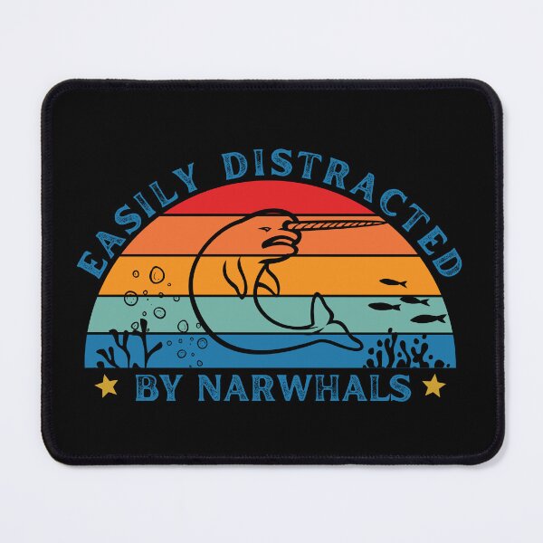 Item preview, Easily Distracted By Narwhals Narwhals Lover Narwhals Gift designed and sold by SweetbeStore.
