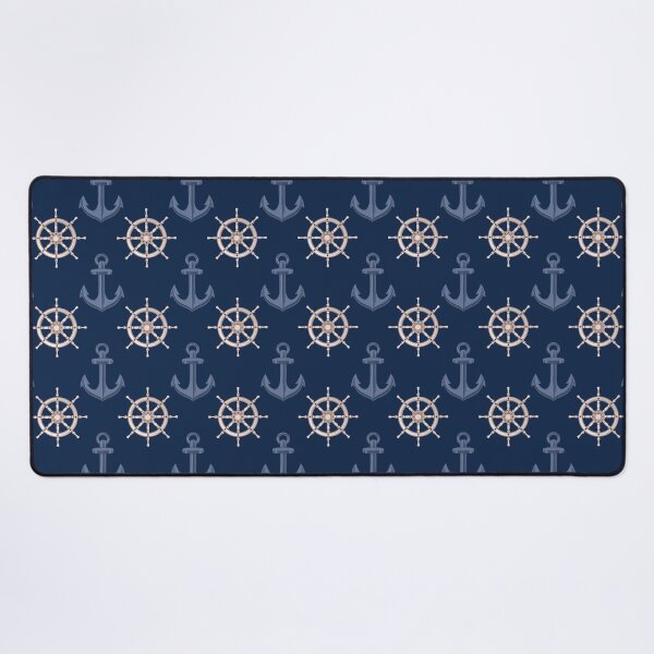 Item preview, Navy Blue Classic Nautical Summer Anchor Pattern designed and sold by CynthiaGraphics.