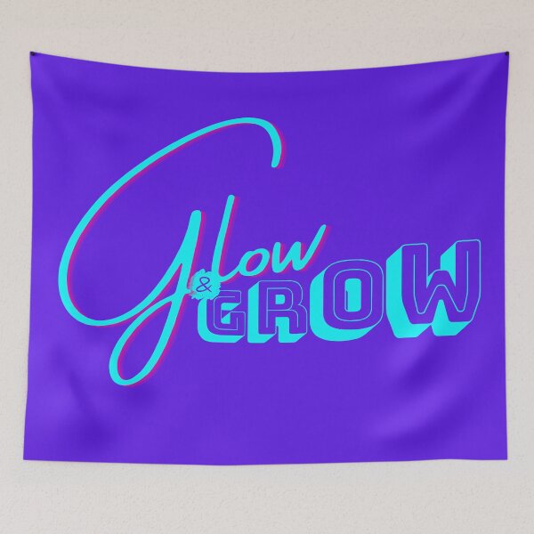 Item preview, Glow and Grow - Cyan designed and sold by SalxSal.