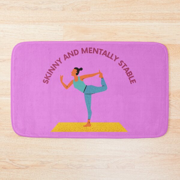Item preview, Skinny and mentally stable + Yoga pose  designed and sold by KoopTroop ⭐⭐⭐⭐⭐.