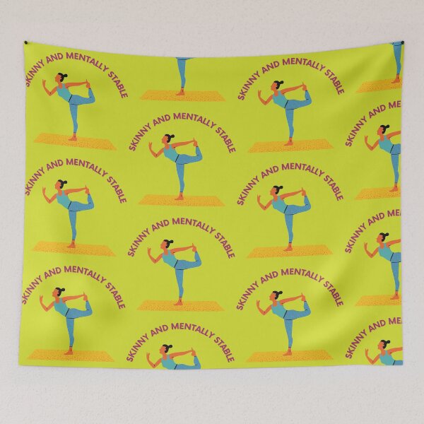 Item preview, Skinny and mentally stable + Yoga pose  designed and sold by KoopTroop ⭐⭐⭐⭐⭐.
