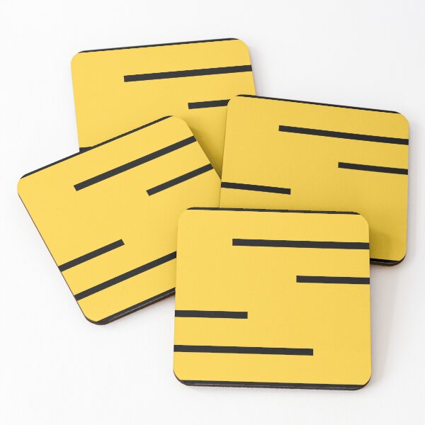 Item preview, Black stripes lines upper and lower on yellow background designed and sold by Giree07.