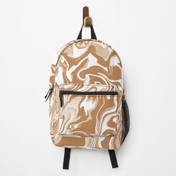 Artikelvorschau, Retro Liquid Swirl Abstract In Neutral Nude Braun Beige Und Weiß Minimalistisch entworfen und verkauft von Rolors.