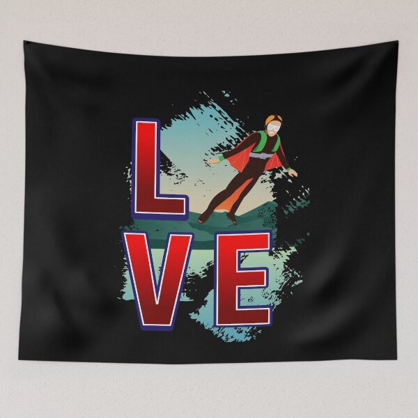 Item preview, Wingsuit Love Extreme Sport Free Fall designed and sold by MooonTees.