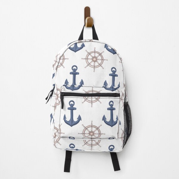 Item preview, White Classic Nautical Summer Anchor Pattern designed and sold by CynthiaGraphics.