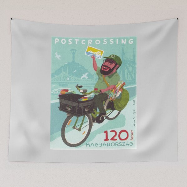 Item preview, 2018 Hungary Happy Postcrossing Hungarian Postage stamp designed and sold by cutestamps.