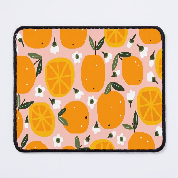Item preview, Tropical Oranges Pattern, Oranges Floral Pattern in Orange and Pink designed and sold by Deutschic.