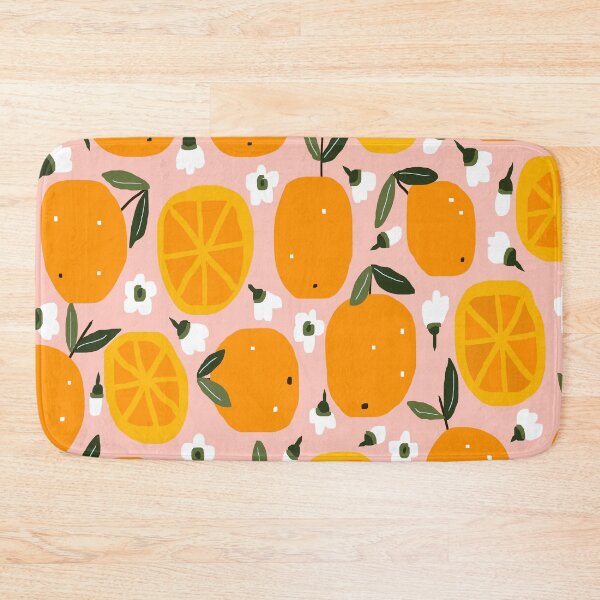 Item preview, Tropical Oranges Pattern, Oranges Floral Pattern in Orange and Pink designed and sold by Deutschic.