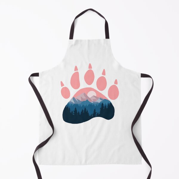 Item preview, Bear and mountain tracks designed and sold by landscapeworlds.