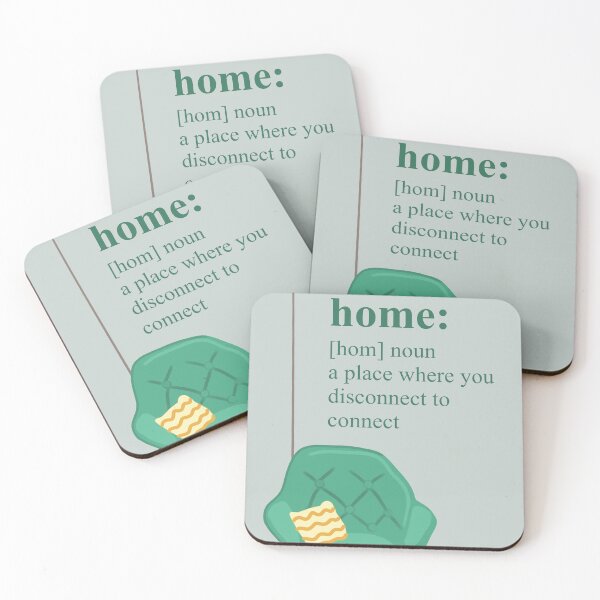 Item preview, Home a place where you disconnect to connect designed and sold by Amberizm.