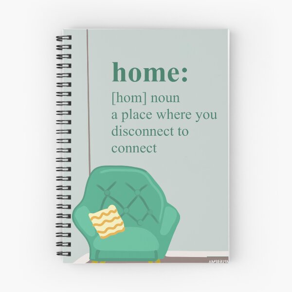 Item preview, Home a place where you disconnect to connect designed and sold by Amberizm.