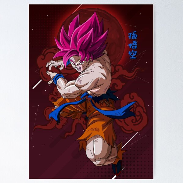 REDCLOUD Goku ultra instinct wall poster for room for Dragon ball