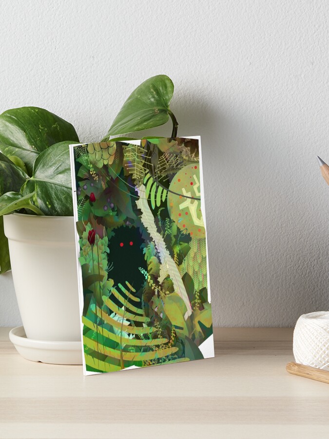 \u0027Jungle Monster !\u0027 Art Board Print by SylvainOtto