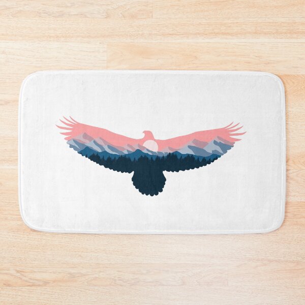 Item preview, silhouette eagle and mountain designed and sold by landscapeworlds.