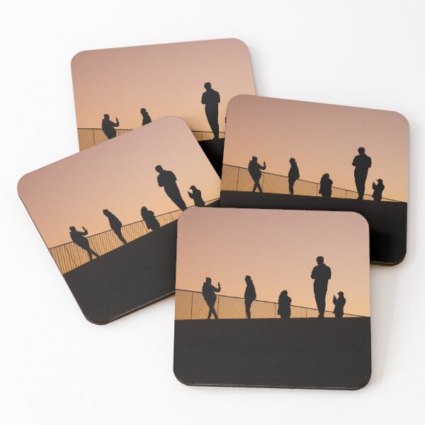 Item preview, Sunset Silhouettes in the MAAT Museum, Lisbon Street Photography designed and sold by thewildprints.