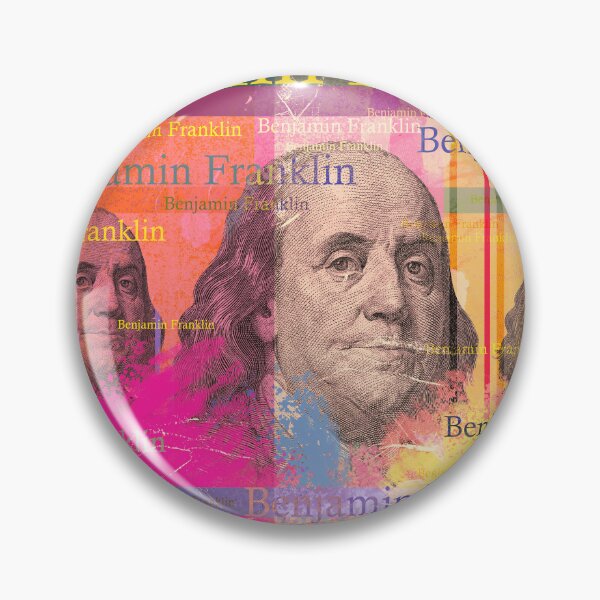 Item preview, Benjamin Franklin portrait, American politician designed and sold by Mauswohn.