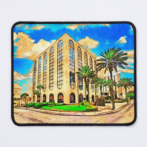 Item preview, Century Plaza in downtown Lakeland, Florida - digital painting with vintage look designed and sold by NickoPrints.