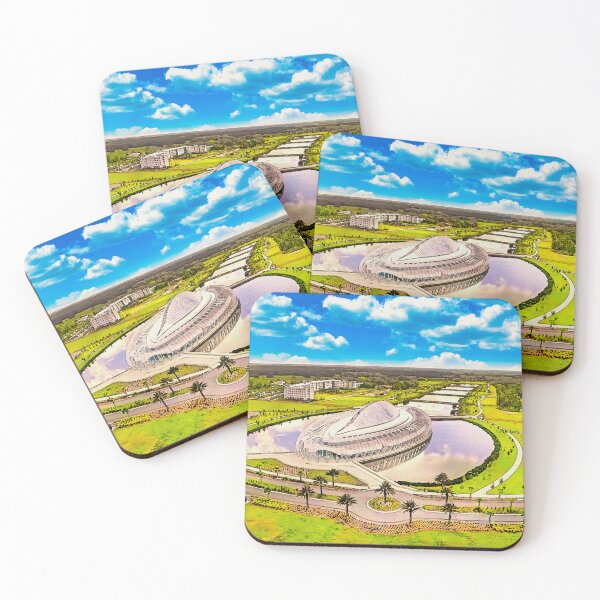 Item preview, Aerial of the IST building of the Florida Polytechnic University in Lakeland, Florida - watercolor designed and sold by NickoPrints.