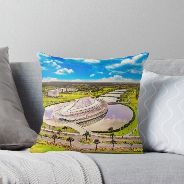 Item preview, Aerial of the IST building of the Florida Polytechnic University in Lakeland, Florida - watercolor designed and sold by NickoPrints.