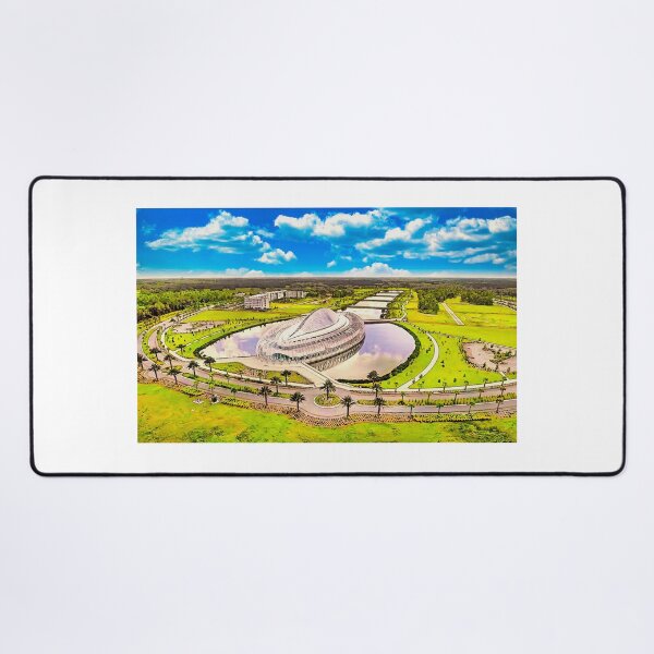 Item preview, Aerial of the IST building of the Florida Polytechnic University in Lakeland, Florida - watercolor designed and sold by NickoPrints.