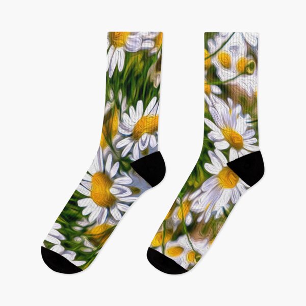 Item preview, Pretty Shasta daisy pattern designed and sold by Patternflower.