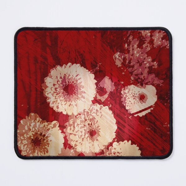 Item preview, Red Floral Abstract Painting designed and sold by KiwiArtistDK.