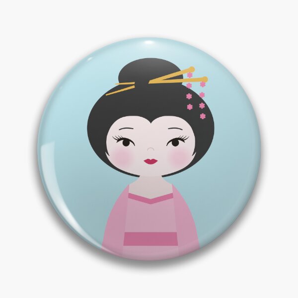 Item preview, Japanese Kokeshi Doll Pink designed and sold by StudioShine.