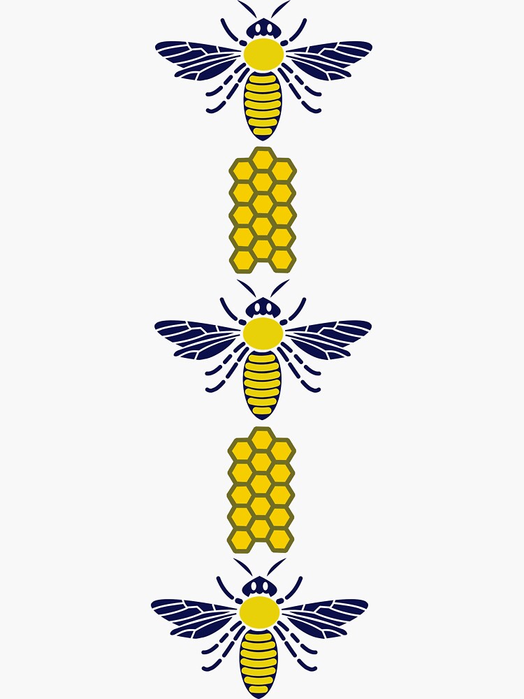 "When the flower blossoms, the bee will come." Sticker by