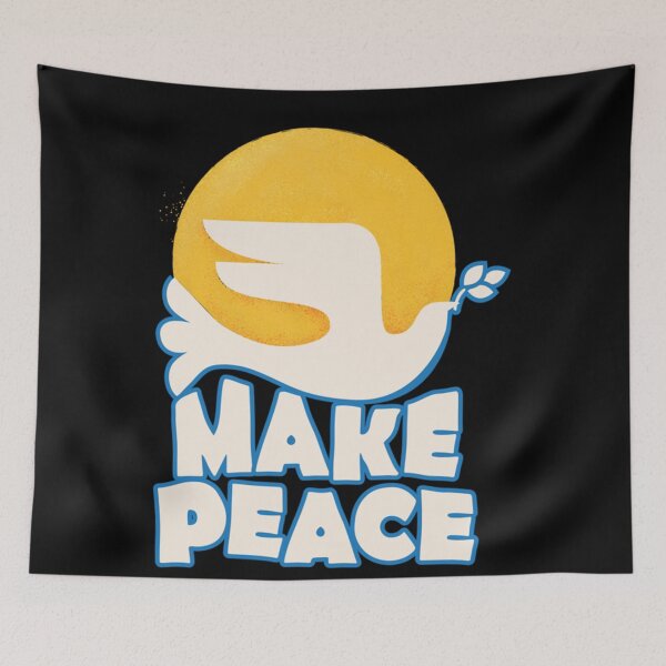 Item preview, Make Peace Typography Classic designed and sold by PhaochaiBoontan.