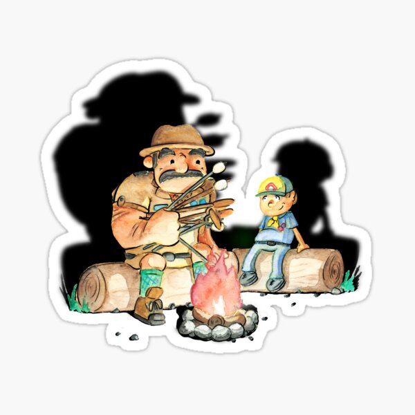 Campfire cookout Sticker