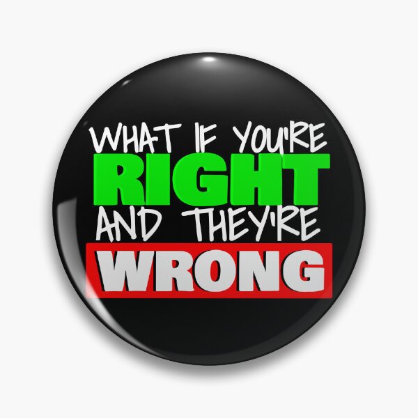 Item preview, What if you're right and they're wrong designed and sold by john-ess.