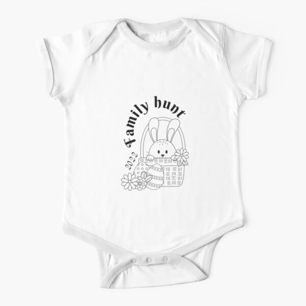 Family Easter Egg Hunt Short Sleeve Baby One-Piece